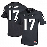 Washington State Cougars 17 Kassidy Woods Black College Football Jersey Dzhi,baseball caps,new era cap wholesale,wholesale hats